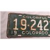 Image 2 : 1951 Colorado license plate