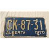 Image 2 : 1970 Alberta license plate (pair)