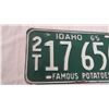 Image 2 : 1963 Idaho license plate - famous potatoes