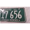Image 3 : 1963 Idaho license plate - famous potatoes