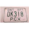 Image 2 : 1977 ONT PCU License plate