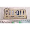 Image 1 : 1976 Saskatchewan license plate
