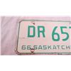 Image 2 : 1966 Saskatchewan license plate - dealer low number