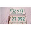 Image 2 : (3) 1960's Saskatchewan license plates