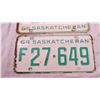 Image 3 : (3) 1960's Saskatchewan license plates