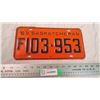 Image 1 : 1963 Saskatchewan license plate
