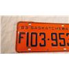 Image 2 : 1963 Saskatchewan license plate