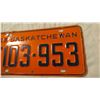 Image 3 : 1963 Saskatchewan license plate