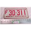 Image 1 : 1958 Saskatchewan license plate