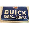 Image 3 : Buick sales + service porcelain sign - 12x8.5"