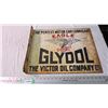 Image 1 : Eagle Glydol 2" flange porcelain sign - 20x16" (double sided)