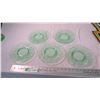 Image 1 : (5) Green glass plates