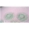 Image 2 : (5) Green glass plates