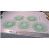 Image 3 : (5) Green glass plates