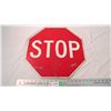 Image 1 : Stop slow sign - aluminum - 18x18"