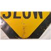 Image 7 : Stop slow sign - aluminum - 18x18"