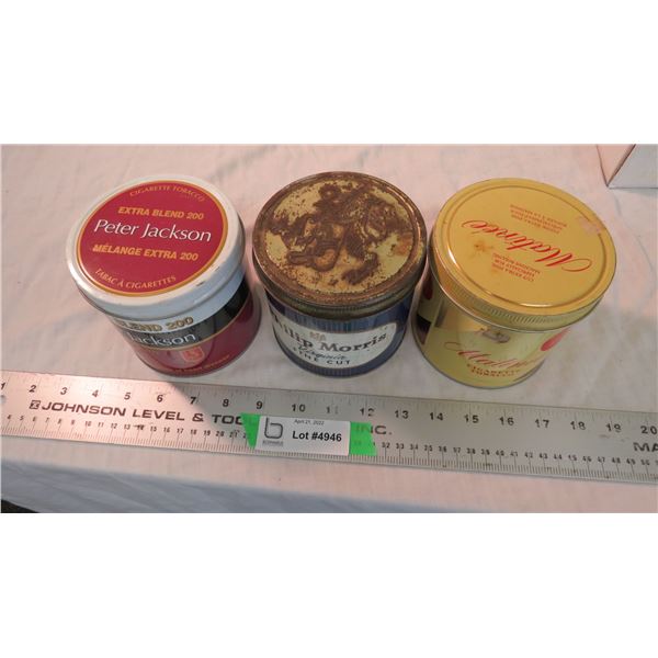 peter jackson tobacco pouch 3) Tobacco tins Peter Jackson, Philip Morris peter jackson tobacco pouch 3) Tobacco tins Peter Jackson, Philip Morris