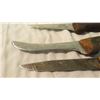 Image 5 : (3) Vintage wood handled knives - stamped speck, 0G1