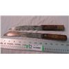 Image 4 : (2) Vintage wood handled knives