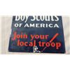 Image 3 : Boy Scouts of America Porcelain sign - 5x8.5"