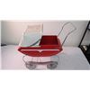 Image 2 : Doll Carriage - metal - with top - 19" long