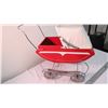 Image 4 : Doll Carriage - metal - with top - 19" long