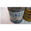 Image 2 : (3) Tobacco tins - no lids - wings, black cat, wills