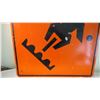 Image 3 : Construction sign - aluminum - 35.5x35.5