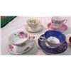 Image 2 : (5) Cup + Saucers - (1) Footed cup + saucer