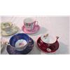 Image 3 : (5) Cup + Saucers - (1) Footed cup + saucer