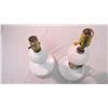 Image 2 : (2) Milk Glass Lamps (no shades)