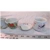 Image 3 : Mixed lot of glassware - foot cup, mini mugs, oriental
