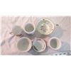 Image 4 : Mixed lot of glassware - foot cup, mini mugs, oriental