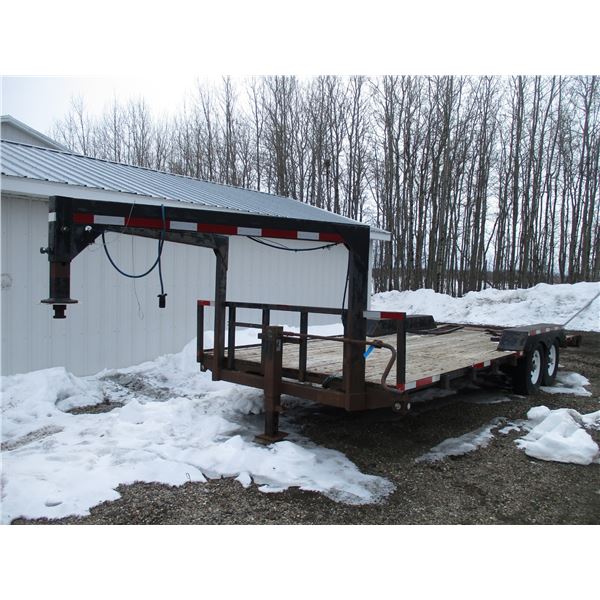 20 ft Flat Deck Trailer converted from car hauler (2) 7000LB Torsion axles (new tires)