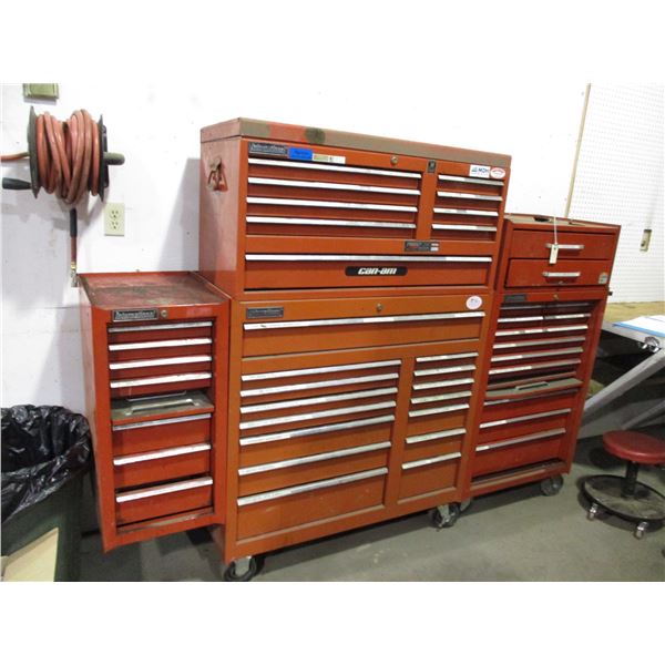 International Tool Box with keys (empty) - 7 feet long 60" tall