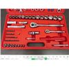 Image 3 : Westward combination socket wrench set in case - Standard+metric - complete