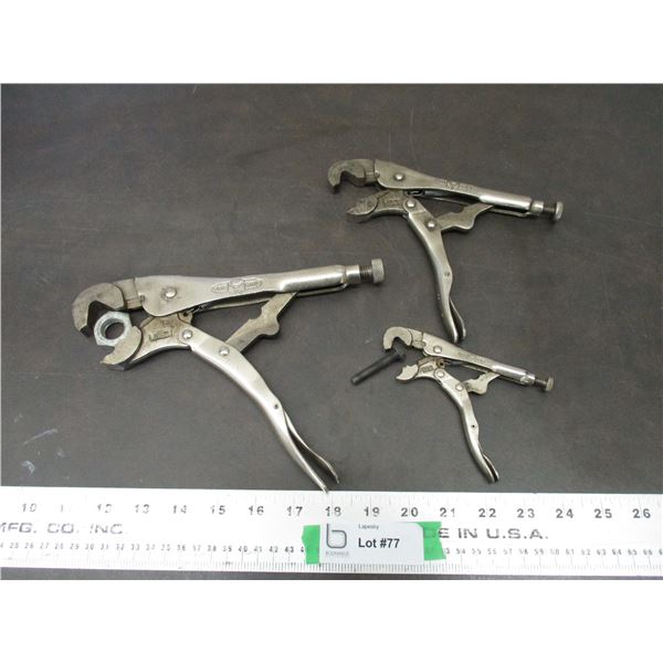 (3) Lock nut vise grips