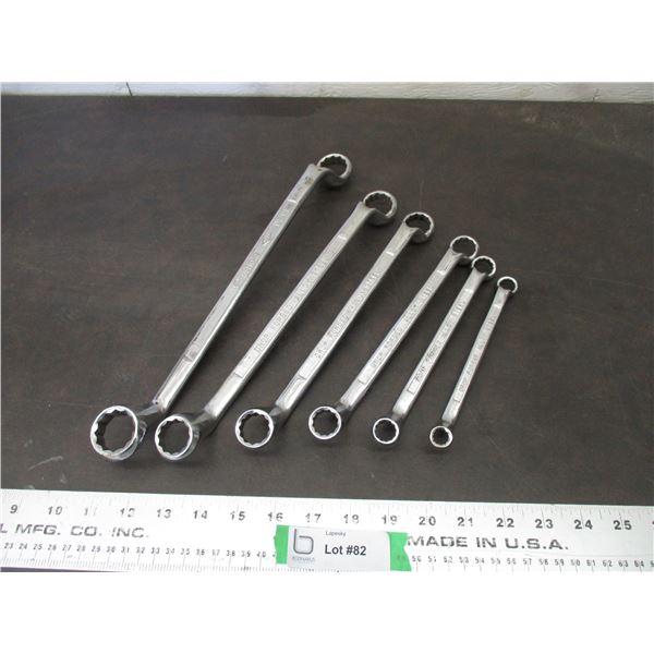 (6) SAE Box end wrenches