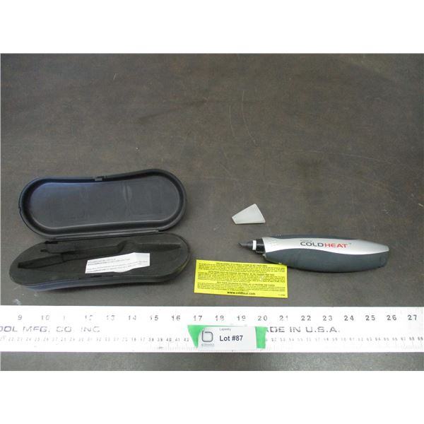 Cold heat soldering tool in case