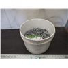Image 1 : Bucket of Barbed Galvanized staples