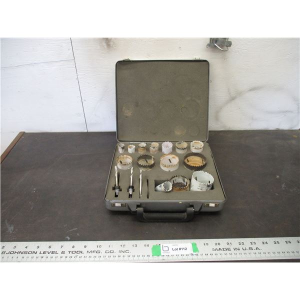 Mastercraft Hole Saw kit in case Bodnarus Auctioneering