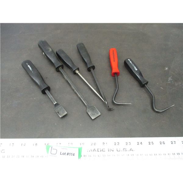 Westward picks, pry bars, scrapers