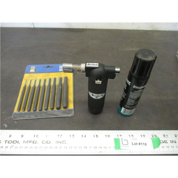 Mini Torch 9pcs pin punch set