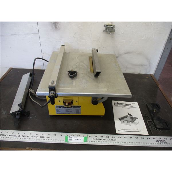 Powerfist Diamond Wheel Bench Mountable Saw (working like new)