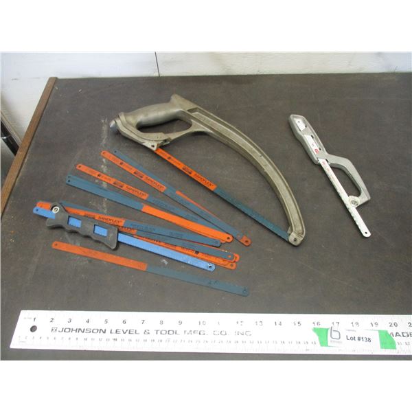 Hacksaws with extra blades