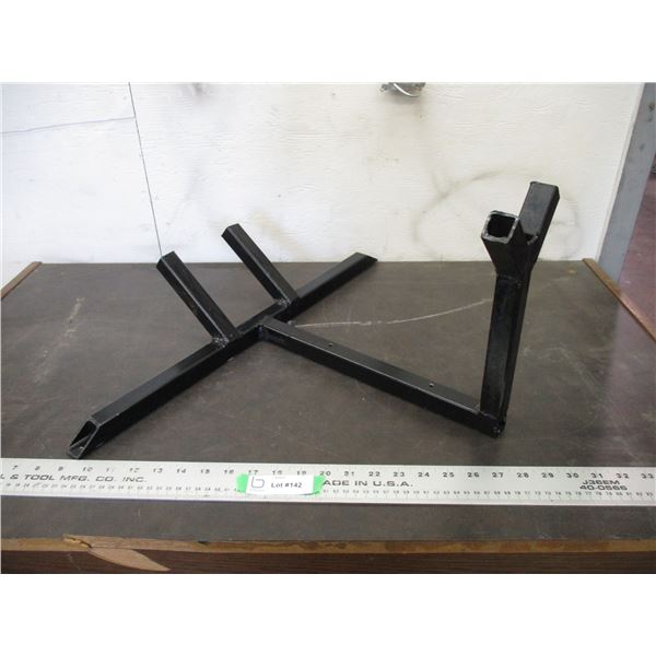 Homemade ice auger hanging bracket