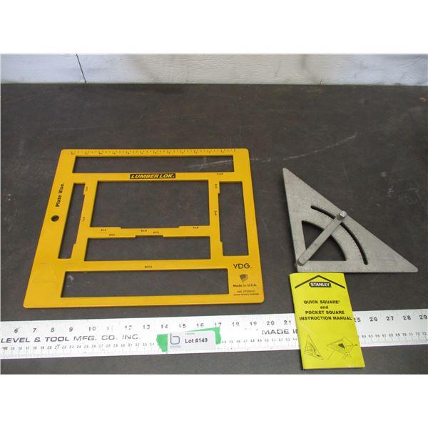 LumberLok Plate Vise + Stanley Quick Square