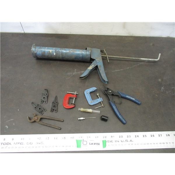 Snap ring pliers, clamps, misc