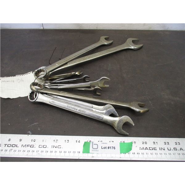 Standard set of wrenches 1/4 - 1 1/4 (13/16 missing)