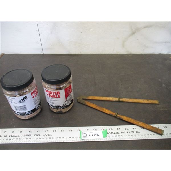 Stanley folding ruler + biscuit jointers